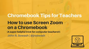 How To Use Screen Zoom On A Chromebook Youtube