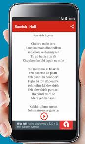 Baarish Lyric Half Gf Songs For Android Apk Download G yeh paani ki boondein g tujhe hi toh dhoondhe. baarish lyric half gf songs for