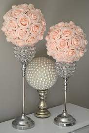 Decorate your special day in style! Pink Blush Flower Ball Wedding Centerpiece Pink Blush Etsy Blush Wedding Centerpieces Wedding Centerpieces Blush Wedding Flowers