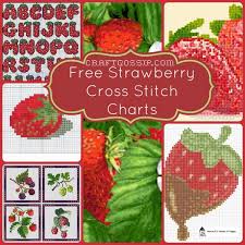 It's never too early to start making your homemade gifts for the holidays. Free Strawberry Cross Stitch Patterns Cross Stitch