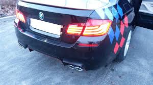 Bmw F10 F11 530d Active Sound Twin Exhaust System With 4 Pipes Youtube