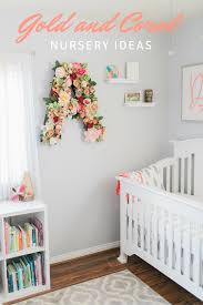 Gold And Coral Nursery Ideas Girly Nursery Diy Nursery Decor Girl Coral Nursery