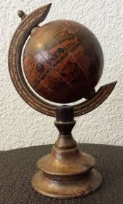 Small Vintage Italian Wooden Desk Globe Made In Italy 7 1 2 Desk Globe Wooden Desk Globe