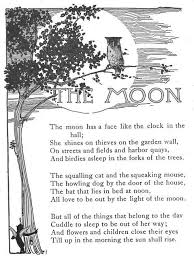 The Moon Vintage Illustration Poem From A Child S Garden Of Verses By Robert Louis Stevenson Illustrated By Childrens Poetry Childrens Poems Kids Poems