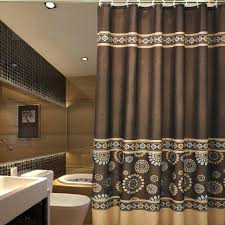 Vintage Coffee Patterned Luxury Shower Curtains Fabric Shower Curtains Luxury Shower Curtain Stall Shower Curtain