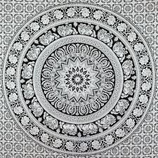 Find great deals on ebay for mandala wall decoration. Black And White Tapestry Cute Elephant Mandala Wall Hanging Dorm Decor