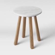 Norwich Marble Top Accent Table With Wood Base White Threshold Marble Top Accent Table Accent Table Wood Accent Table