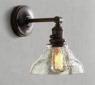 Pottery barn brass wall sconce wall lighting fixtures. Bathroom Light Fixtures Vanity Lights Pottery Barn