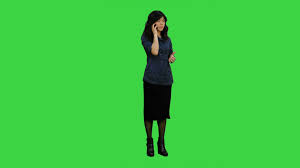 Angry Asian Business Woman Talking On Cell Phone On A Green Screen Chroma Key Stock Footage Woman Talking Cell Angry Woman Talking Business Women Greenscreen