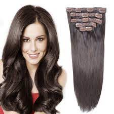 99 ($12.99/count) get it as soon as fri, jul 9. Amazon Com 14 Remy Human Hair Clip In Extensions For Women Thick To Ends Dark Brown 2 6pieces 70grams 2 45oz Beauty