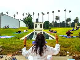 Parking was not too bad, portable bathrooms were available, and the flower shop had maps to all the famous people burried here. Yoga Schedule Hollywood Forever