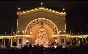 Christmas On The Prado At The Organ Pavilion In Balboa Park San Diego California Balboa Park San Diego County