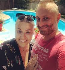 Brett Kissel sings, #ididntfallinlovewithyourhair and that is insanely true  with our beautiful Jennifer Campbell and her husband, Scotty P. 💛 🔁 via  Jennifer's IG. My soulmate. My heart. My strength. My hero.