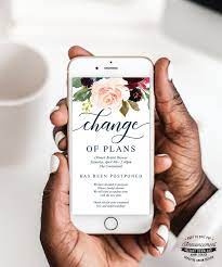 Postponed Event Change Of Plans Bridal Shower Cancellation Etsy Wedding Itinerary Template Bridal Shower Planning Wedding Itinerary