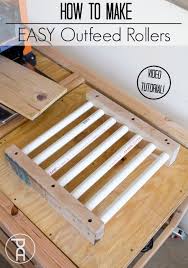 How To Make Easy Outfeed Rollers Video Tutorial Popular Woodworking Diy Woodworking Woodworking Projects Diy