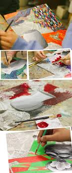 Refrigeratorgood Artwork Worthy Of Magnet High School Art Lesson Mixed Media Painting Art Ii Clas Painting Art Lesson School Painting School Art Projects