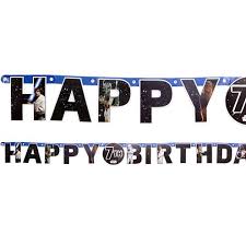 Ver más ideas sobre decoracion de cumpleaños, letreros de cumpleaños, banderas de feliz cumpleaños. Star Wars Happy Birthday Personalisierbare Girlande 1 65m Party City