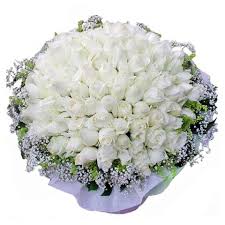 Pure White Roses Pure Love 99 White Roses Hand Bouquet Singapore Elegant Wedding Flowers Wedding Flowers White Roses White Wedding Flowers