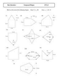 The area of the compound shape is 80 cm². Area Of Compound Shapes Lesson Plans Worksheets