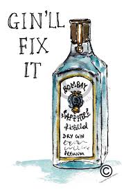 Gin Ll Fix It Card By Sarah Majury Gin Quotes Gin Gin Tasting