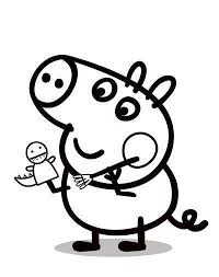 Black And White Peppa Pig Peppa Pig Da Colorare Foto 5 40 Pourfemme Peppa Pig Coloring Pages Peppa Pig Colouring