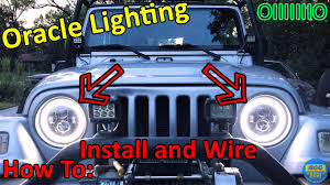 We show you how and were to splice the daytime running halo and turn signal halo. D I Y How To Install And Wire Led Halo Projector Headlights On A Jeep Wrangler Youtube