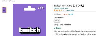 Find 3 listings related to aci gift cards inc in seattle on yp.com. Nintendeal On Twitter 100 Twitch Gift Card For 79 On Amazon Https T Co Kjt4vou4tg Affiliate Lightning Deal Free Money Https T Co 9rytffnktb Twitter