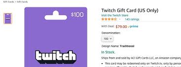 Over 1,366,100+ gift cards redeemed. Nintendeal On Twitter 100 Twitch Gift Card For 79 On Amazon Https T Co Kjt4vou4tg Affiliate Lightning Deal Free Money Https T Co 9rytffnktb Twitter