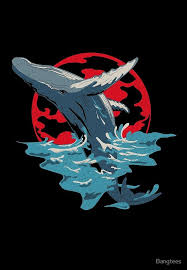 Humpback Whale Art Whale Art Anime Style Art