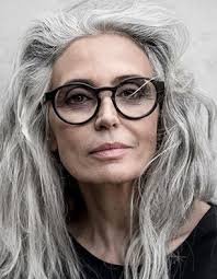 Salt and pepper gray hair. Grey hair. Silver hair. White hair. Granny hair  don't care. No dye. Dye free. Natural highlights. Aging and going gray  gracefully. #youthfulmaturewoman #longsilverhair #luminesence #ageless