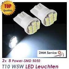 2x smd led t10 w5w 12v xenon weiss mit 8 smd pro lampe standlicht parklicht amazon de auto led power digital