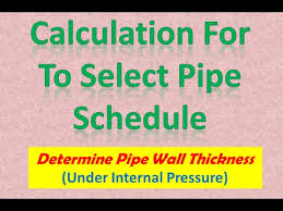 Pipe Wall Thickness Calculation As Per Asme B31 3