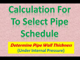 pipe wall thickness calculation as per asme b31 3