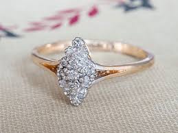 Vintage Diamond Engagement Ring Art Deco Oval Diamond By Finenepic 2 Diamond Engagement Ring Simple Diamond Engagement Rings Vintage Vintage Engagement Rings