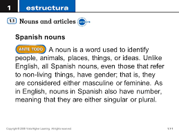 Lección 1: Nouns And Articles - Ppt Video Online Download