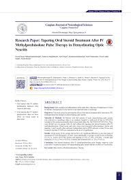 Pdf Tapering Oral Steroid Treatment After Iv