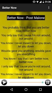 Maybe you would like to learn more about one of these? Post Malone Better Now Para Android Apk Baixar