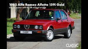 Sold: 1985 Alfa Romeo Alfetta 159i Gold (75th Anniversary Edition) - YouTube