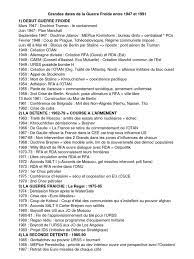 L'empire sith ressuscité et la république galactique montèrent d'immenses réseaux d'espionnage à travers toute. Dates Importantes De La Guerre Froide Guerre Froide Etats Sovietiques