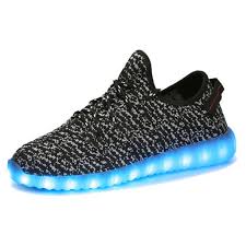 Unisex Men Women Led Light Up Shoes Luminous Usb Trainer Sneaker High Top Shoes Walmart Com Walmart Com