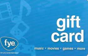 How many gift cards can you use at fye? Gift Card Movies Music Games More F Y E United States Of America F Y E Col Us F Y E 093 Fd46723
