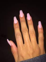 Pink Acrylic Nails Pink Acrylic Nails Acrylic Nails Coffin Short Gel Nails