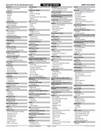 Songs by Artist - Sound FX Mobile DJ