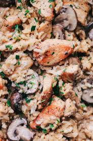 One Pot Creamy Parmesan Chicken With Mushroom Rice The Recipe Critic Creamy Parmesan Chicken Mushroom Rice Mushroom Rice Recipes