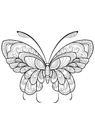 One Of The Most Simple Insect To Color For Your Children These Butterflies Are Only W Butterfly Pictures To Color Insect Coloring Pages Designs Coloring Books