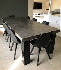 polished concrete dining table patio outdoor industrial look etsy concrete dining table concrete top dining table modern dining table