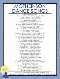 Mother Son Dance Songs For Mitzvahs And Weddings Top 40 Songs Free Printable List Mother Son Dance Songs Father Daughter Dance Songs Wedding Dance Songs