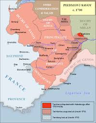 States Of The Duke Of Savoy Around 1700 Savoy Proper Is In The Northwest In 2020 Italy Map Europe Map Historical Maps