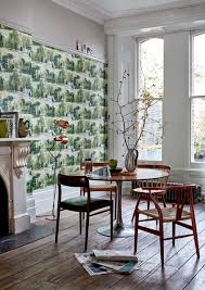 In other words, decorating a room with wallpaper can be the simplest and easiest idea that you can try to make it look as attractive as possible. Dining Room Wallpaper Ideas Scandinavian Dining Room Sussex By Wallpaperdirect Uk Houzz