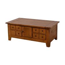 Infuse your décor with sleek shaker style with the. 79 Off Broyhill Furniture Broyhill Natural Wood Coffee Table With Storage Tables